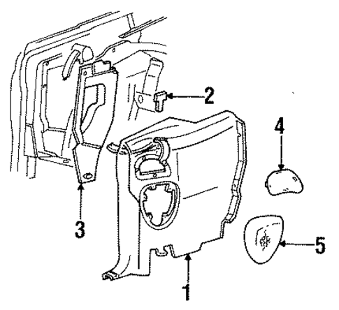 Mustang INTERIOR TRIM - QUARTER PANELS