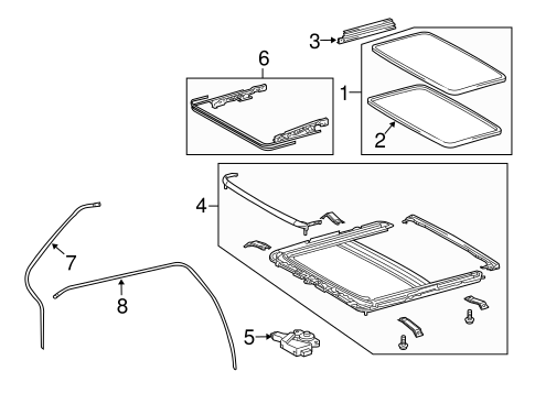 BODY/SUNROOF for 2010 Scion xB #1
