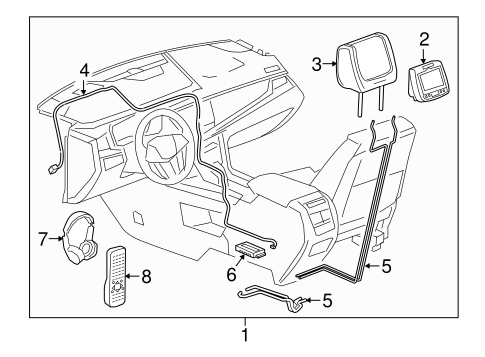 Electrical/Entertainment System Components for 2019 GMC Acadia #1