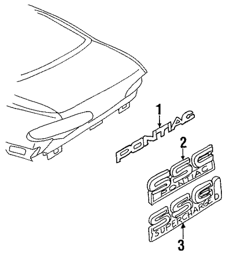 Bonneville EXTERIOR TRIM - TRUNK