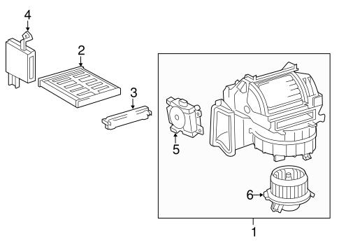 HVAC/BLOWER MOTOR & FAN for 2014 Toyota Camry #1