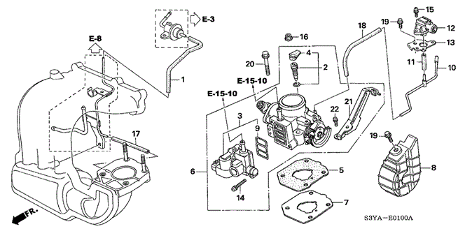 Engine/Throttle Body for 2005 Honda INSIGHT #1
