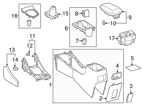 BODY/CENTER CONSOLE for 2016 Scion iM #1