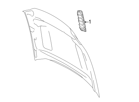 Body/Exterior Trim - Hood for 2014 Ford Mustang #1