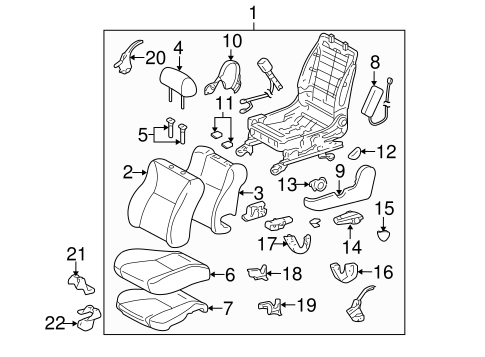 BODY/FRONT SEAT COMPONENTS for 2005 Toyota Corolla #1