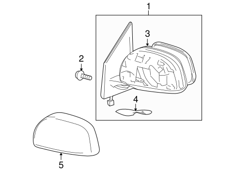 BODY/OUTSIDE MIRRORS for 2010 Toyota RAV4 #1