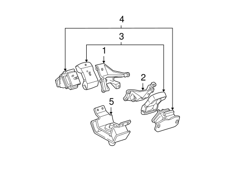 ENGINE/ENGINE & TRANS MOUNTING for 2005 Toyota Tundra #1