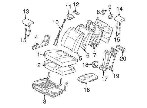 BODY/SECOND ROW SEATS for 2007 Toyota Highlander #3