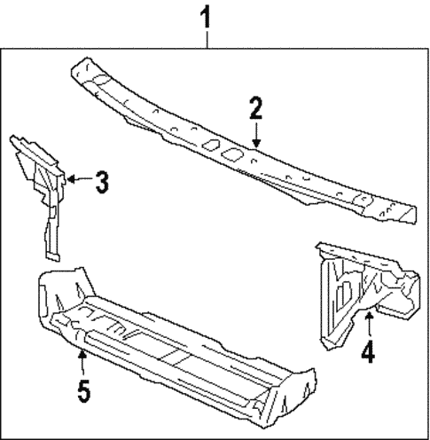 Radiator Support for 1998 Oldsmobile 88 #0