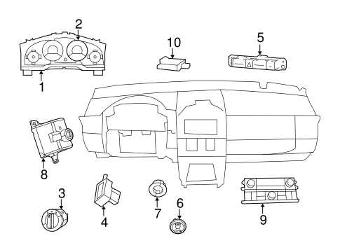 Electrical/Keyless Entry Components for 2012 Dodge Grand Caravan #2