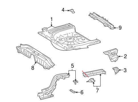 Vibe REAR FLOOR & RAILS