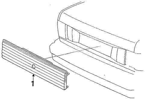 LeBaron REAR REFLECTOR