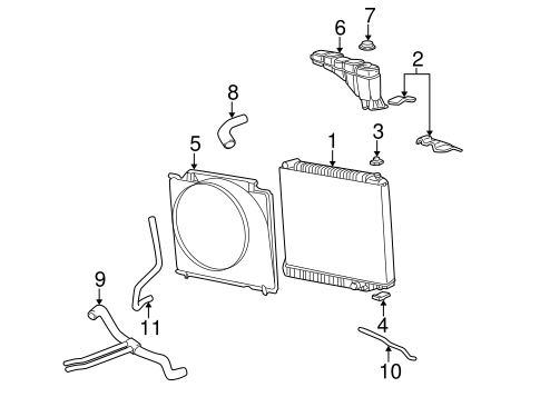 Cooling System/Radiator & Components for 2003 Ford F-250 Super Duty #2