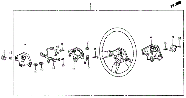 Steering Wheel ('86-'87) (2) for 1987 Honda Civic #0