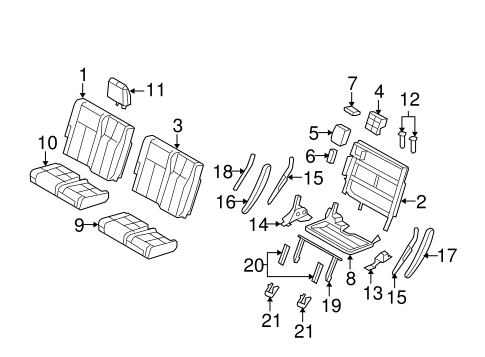 Body/Third Row Seats for 2011 Ford Expedition #2