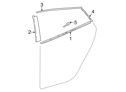 BODY/EXTERIOR TRIM - REAR DOOR for 2016 Toyota Prius #1