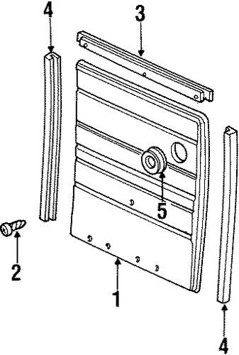G3500 INTERIOR TRIM - BACK DOOR