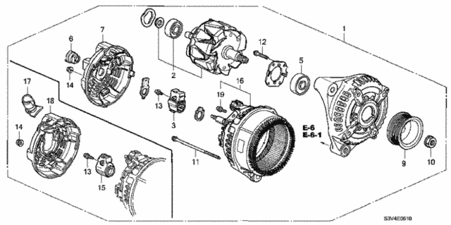 Alternator (Denso) for 2001 Acura MDX #0