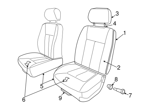 Dakota FRONT SEAT COMPONENTS 4