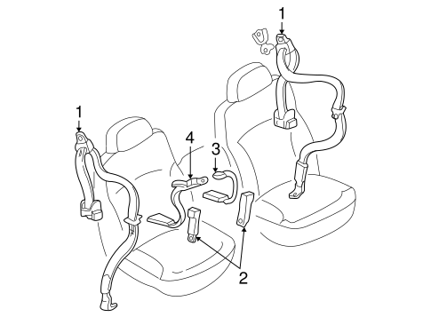 Sonoma FRONT SEAT BELTS 3
