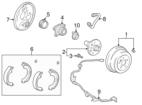 BRAKES/BRAKE COMPONENTS for 1997 Toyota RAV4 #2