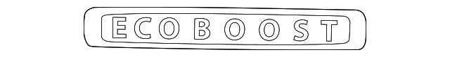 EJ7Z-9942528-B NAMEPLATE
