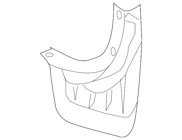 955-504-822-00-01C MUD GUARD, RIGHT
