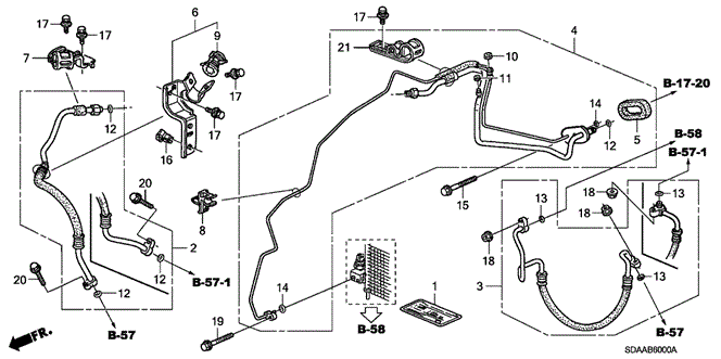 Body/Air Conditioning/A/C Air Conditioner (Hoses/Pipes) (1) for 2007 Honda ACCORD SEDAN #1