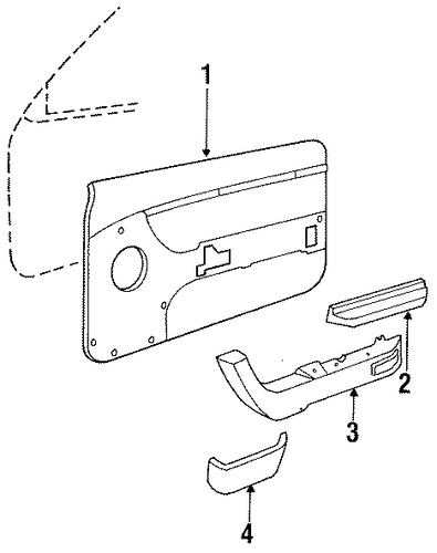 Cougar INTERIOR TRIM - DOOR