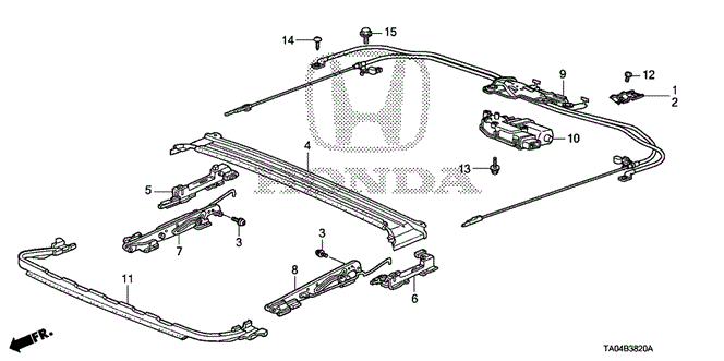 Interior/Bumper/Roof Slide Components for 2009 Honda ACCORD SEDAN #1