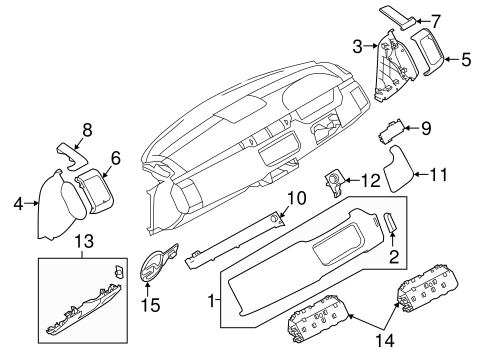 Range Rover Sport INSTRUMENT PANEL COMPONENTS