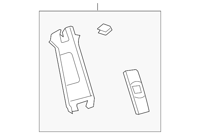 19184765 Деталь UPR CTR PLR TRIM, RIGHT