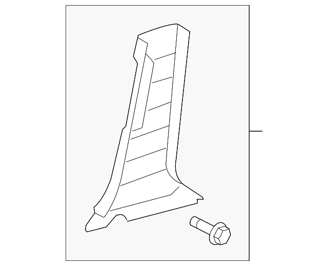 19184767 Деталь LWR CTR PLR TRIM, RIGHT