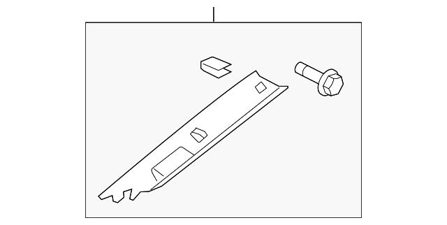 19184758 Деталь WNDSHLD PLR TRIM, RIGHT