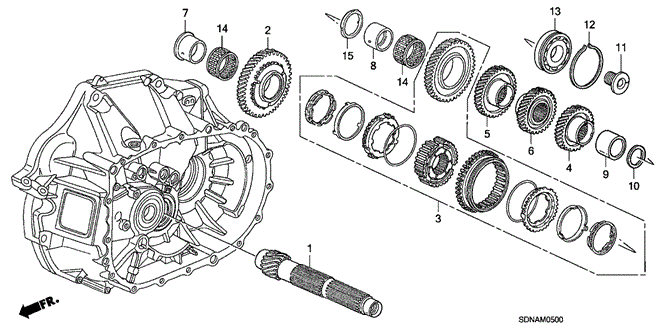 Transmission - Manual/MT Countershaft (KA/KL) (L4) for 2007 Honda ACCORD COUPE #1