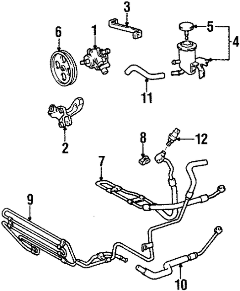 STEERING/PUMP & HOSES for 1998 Toyota Supra #1