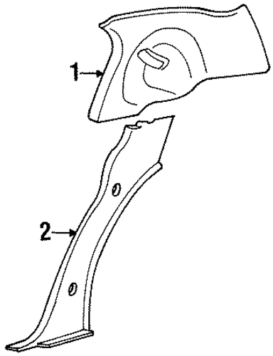 Town Car INTERIOR TRIM - QUARTER PANELS
