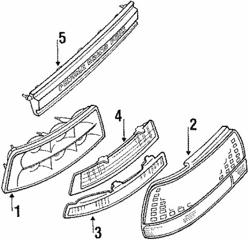 Combination Lamps for 1991 Pontiac Grand Prix #0