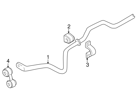 Stabilizer Bar & Components for 2003 Volkswagen Passat #0