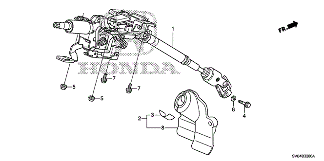 CHASSIS/STEERING COLUMN for 2010 Honda CIVIC COUPE #1