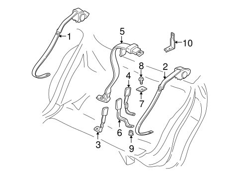 Bonneville REAR SEAT BELTS