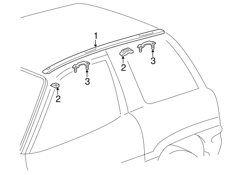 BODY/EXTERIOR TRIM - ROOF for 1996 Toyota RAV4 #1