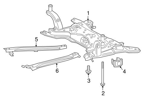 FRONT SUSPENSION/SUSPENSION MOUNTING for 2016 Toyota Prius #1
