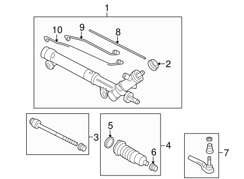Solstice STEERING GEAR & LINKAGE