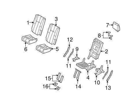 Body/Third Row Seats for 2011 Ford Expedition #1