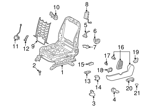 Vibe FRONT SEAT COMPONENTS 4