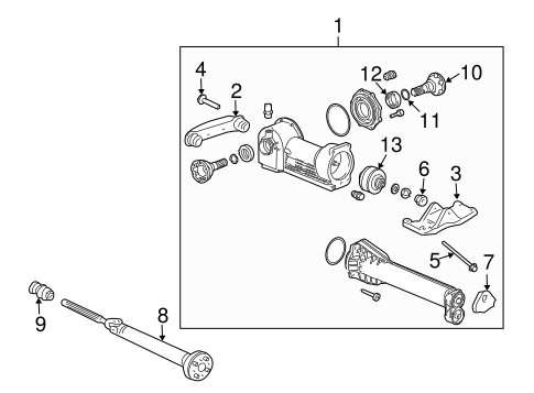 911 CARRIER & FRONT AXLES