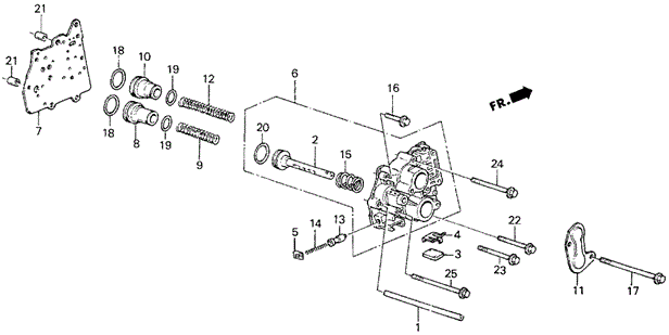 TRANSMISSION - AUTOMATIC/AT SERVO BODY (84-'85) for 1985 Honda CIVIC HATCHBACK #1