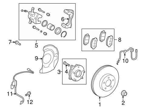 BRAKES/FRONT BRAKES for 2009 Scion xB #1