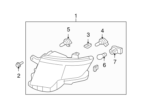 Electrical/Bulbs - Chassis for 2008 Ford Edge #2